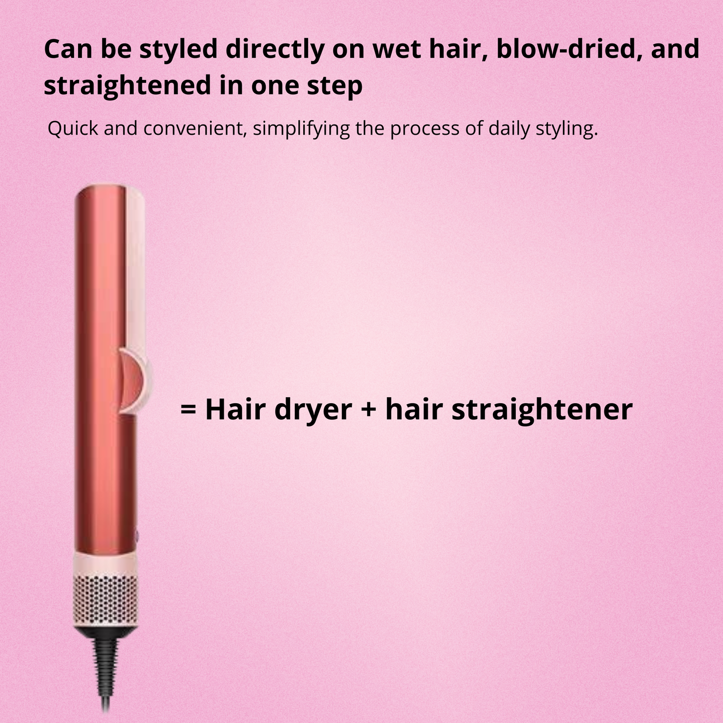 2-in-1 Air Hair Dryer & Straightener