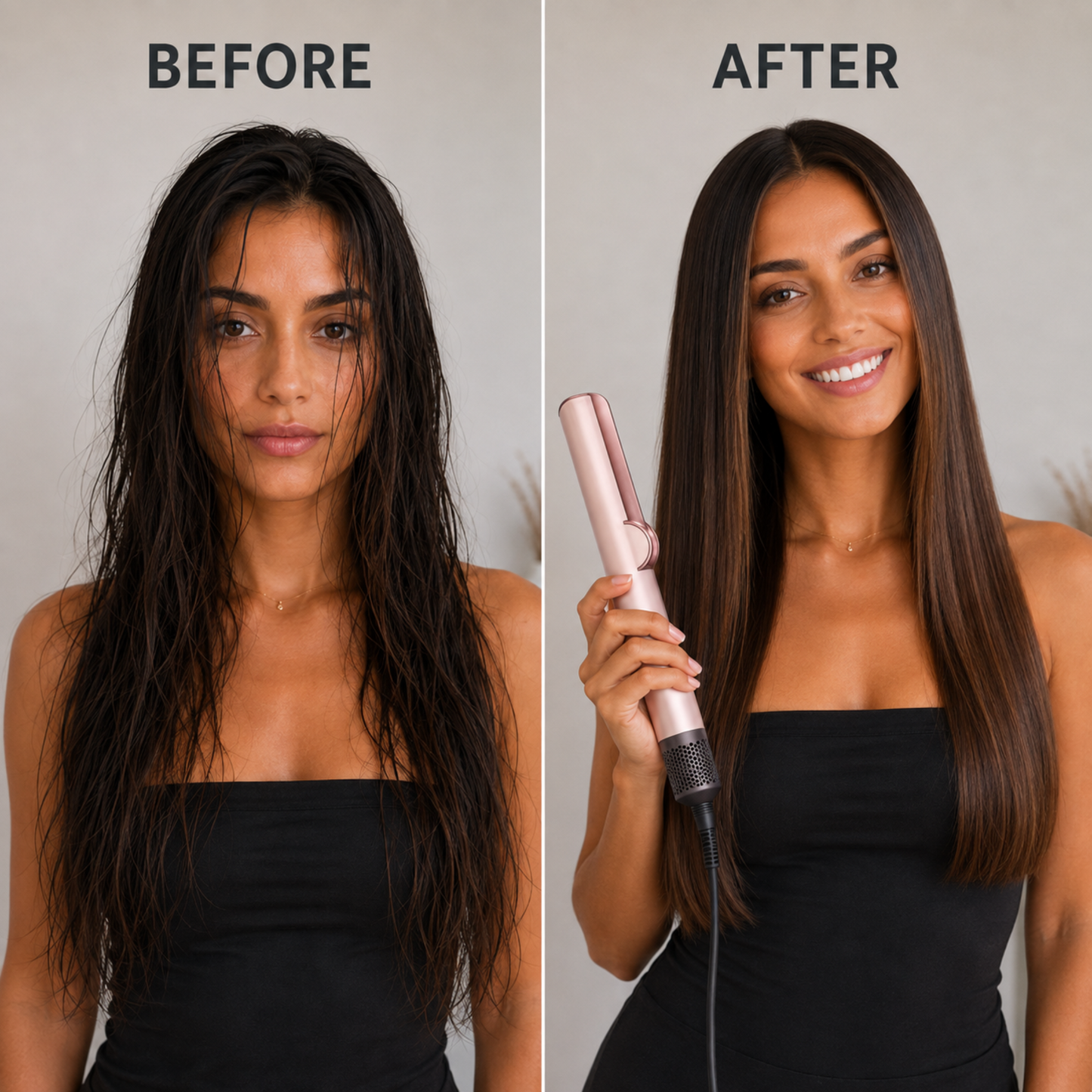 2-in-1 Air Hair Dryer & Straightener